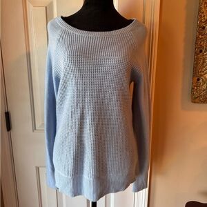 J. Crew Soft Blue, Crew Neck, wool blend Sweater NWT